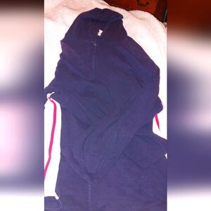 Fashion Bug Navy Hoodie With Red And White Stripes 22/24